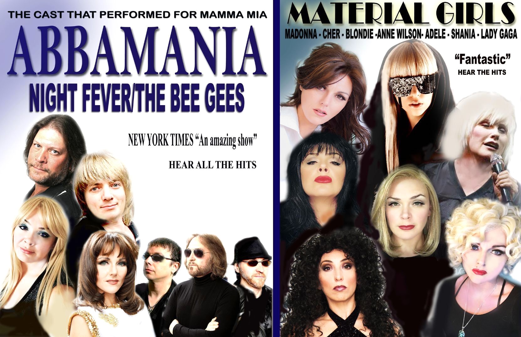 ABBAMANIA, Night Fever & Material Girls Subscription - Oh My!