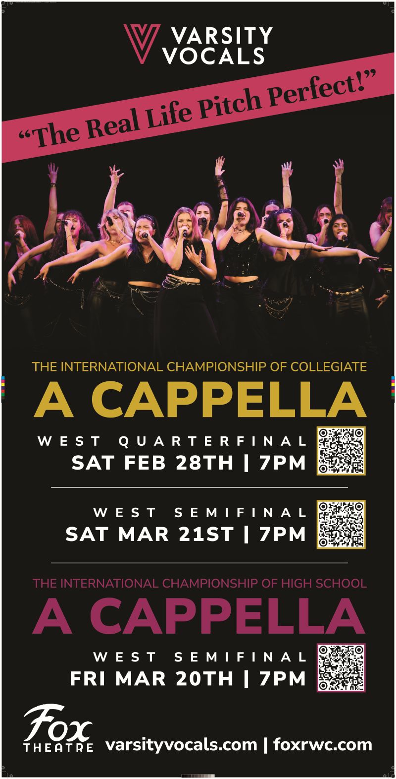 2026 International Championship of Collegiate A Cappella (ICCA) West Quarterfinal