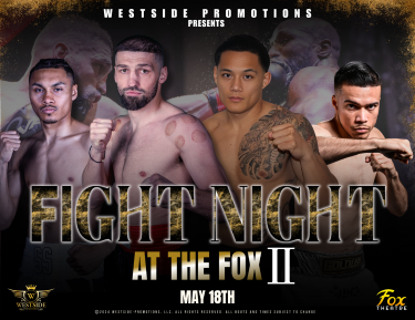 FIGHT NIGHT AT THE FOX !!!